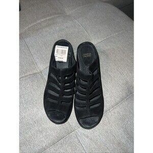 JOHNSTON & MURPHY Shoes Women's Size 7M Black Suede Peep Toe Boots NWT $198